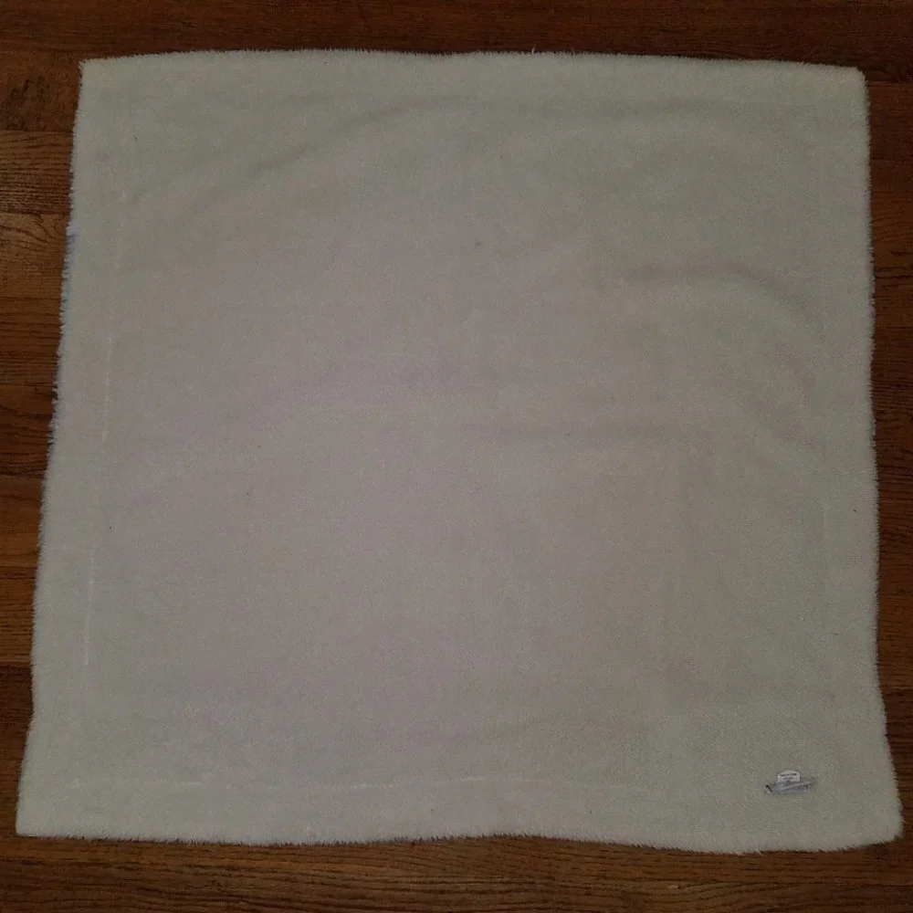 Sweet Baby Kyle & Deena Blue White Fleece Blanket Lovey Pocket SOFT 30